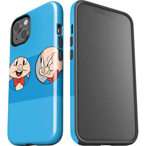 Looney Tunes Porky Pig Two Circles iPhone 15 Impact Case